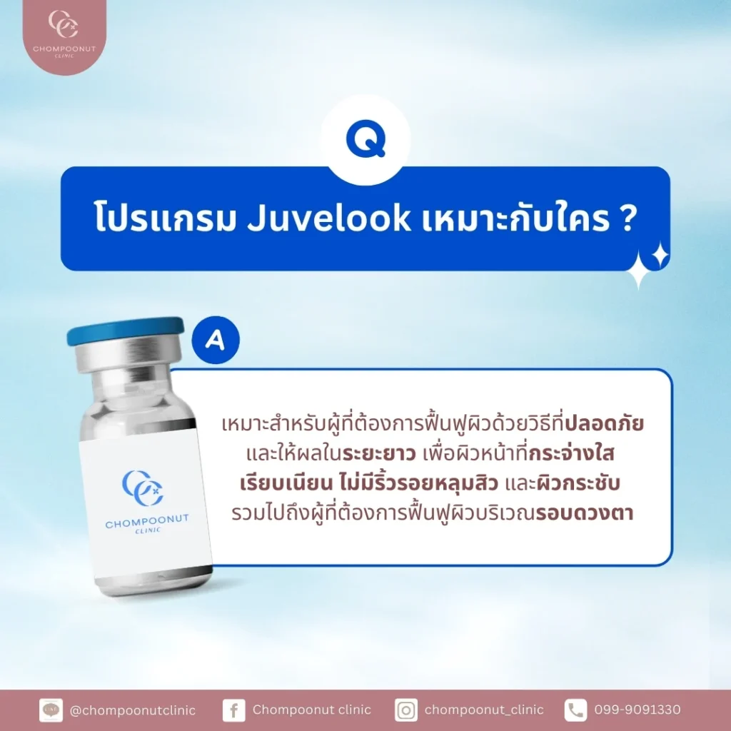 โปรแกรม Juvelook เหมาะกับใคร ?